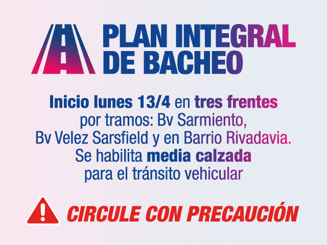 plan municipal de bacheo