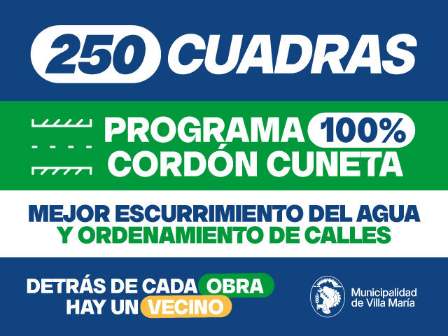 programa 100% cordon cuneta