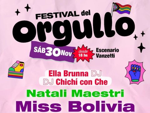 Mañana se realiza el Festival del Orgullo 2024