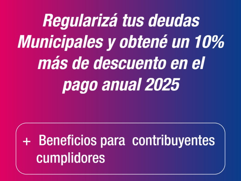 Regularizá tus deudas en diciembre y obtené beneficios para 2025