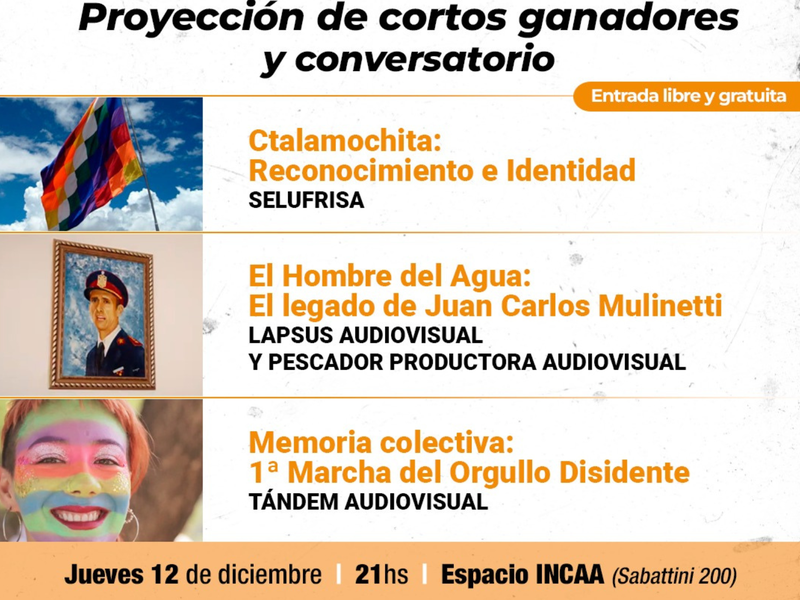 El Centro Cultural Comunitario proyectará audiovisuales premiados en el concurso “Miradas y Memorias”