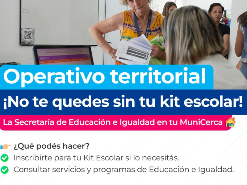 Comienza un trabajo territorial para garantizar el acceso a kits escolares