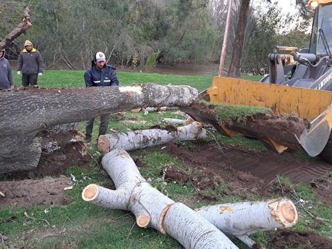 El municipio continúa trabajando para resolver daños ocasionados por la tormenta