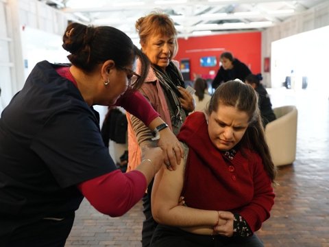 Vacunación Antigripal: vacunaron a 120 personas con discapacidad
