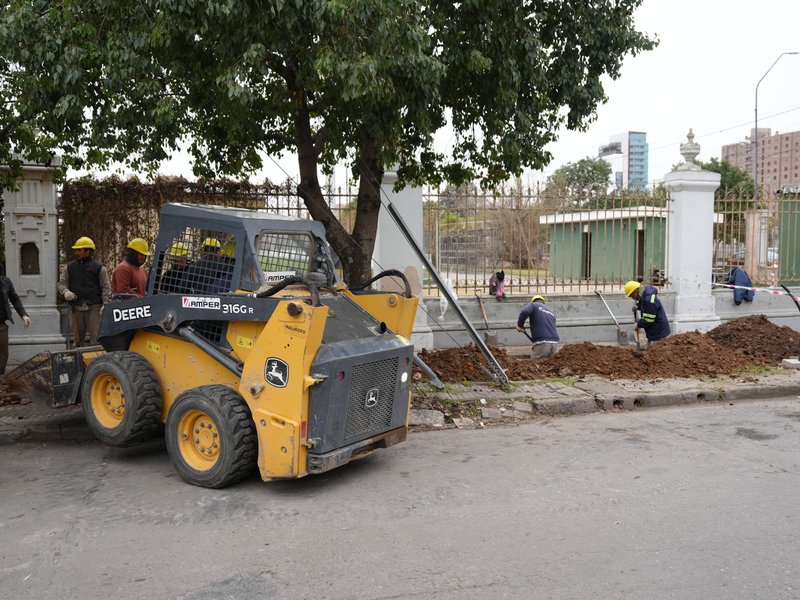 Obra de repotenciación del tendido eléctrico: avanzan las labores en barrio Centro