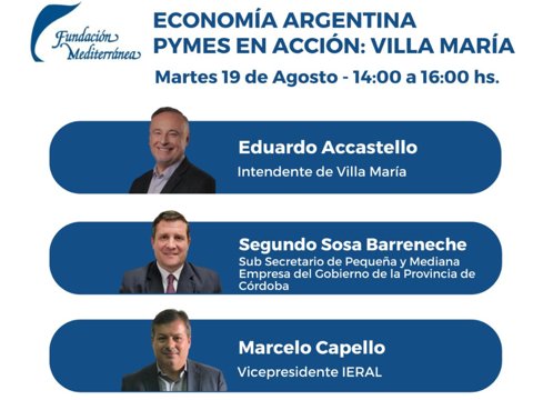 Accastello disertará en la jornada “Economía Argentina: PyMEs en acción”