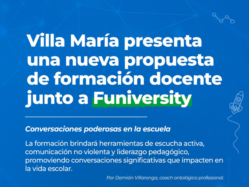 La municipalidad presenta una nueva propuesta gratuita de formación docente