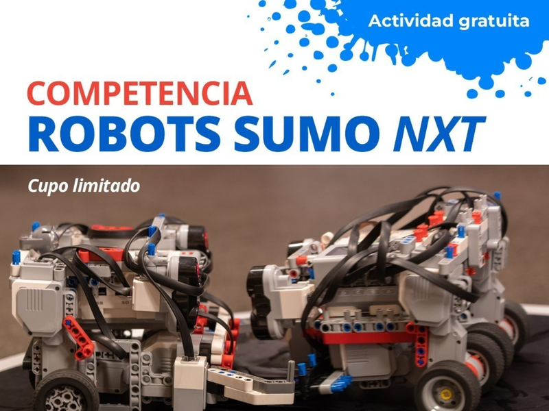 Competencia de robots sumo en la Tecnoteca