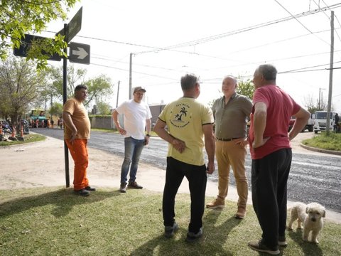 Avanza el plan 400 cuadras: comenzó la pavimentación en barrio San Martín
