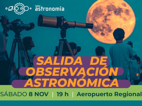 El sábado se llevará adelante una "Noche de Observación Astronómica" en el Aeropuerto