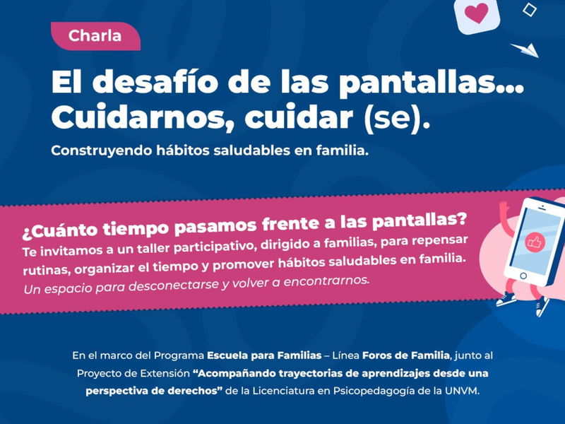 El municipio impulsa un taller para promover hábitos saludables en el uso de pantallas en familia