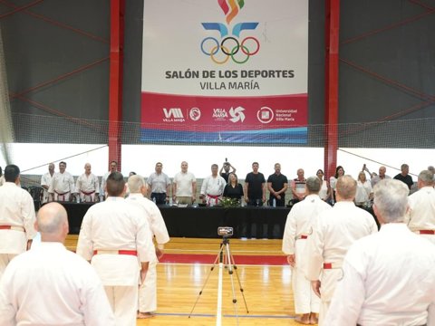 El intendente Eduardo Accastello participó de la apertura oficial del Encuentro Mundial de Karate de la escuela Miyazato