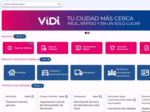 Se realizaron más de 14 mil trámites en los últimos 6 meses a través de ViDi