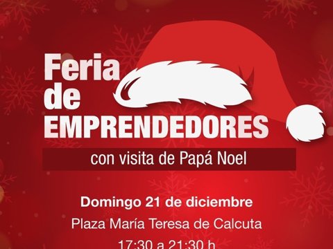 Feria de Emprendedores con visita de Papá Noel en el barrio Lamadrid