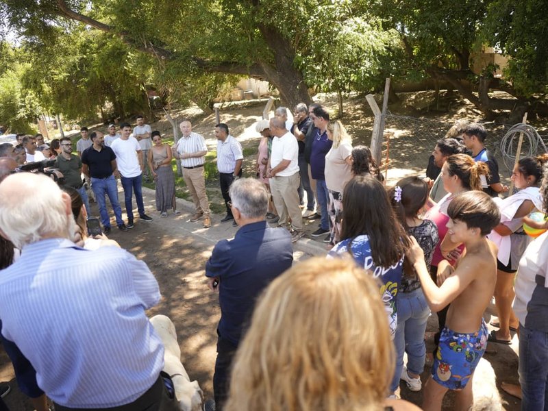 Se inauguró la obra de agua potable en el barrio Villa del Sur