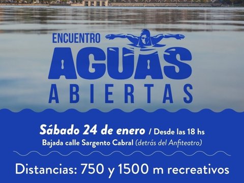 El sábado 24 se realizará una nueva edición del encuentro de aguas abiertas en el lago