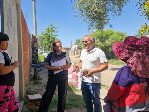 El municipio realizó un relevamiento integral en el sector "Santa Clara" del barrio Las Acacias
