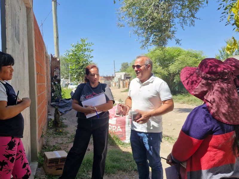 El municipio realizó un relevamiento integral en el sector "Santa Clara" del barrio Las Acacias
