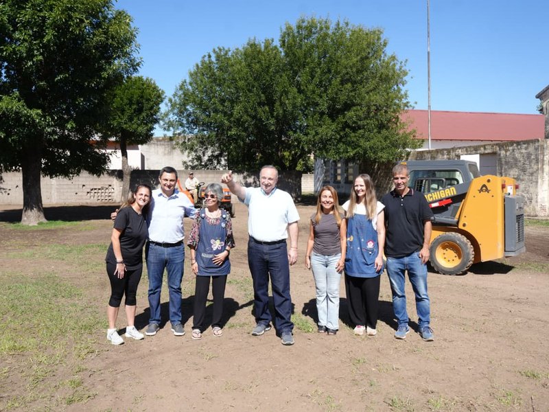 VM Piensa y Propone: por resultar ganadora en la categoría “En el barrio”, ya se ejecutan trabajos de mejoras en el patio de la Escuela Nicolás Avellaneda