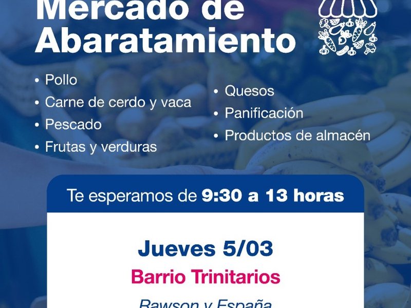 El “Mercado de Abaratamiento” llega a barrio Trinitarios