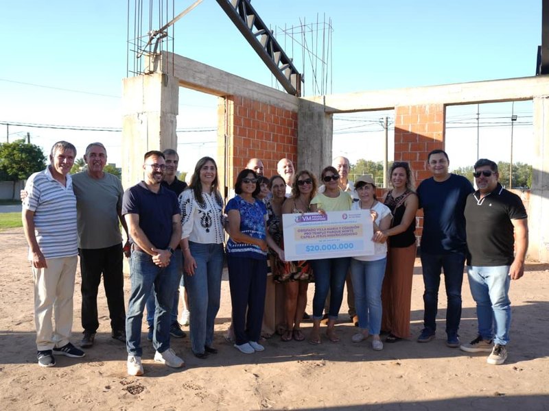 Avanza la construcción de la Capilla "Jesús Misericordioso" en Parque Norte