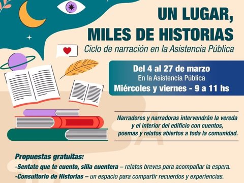 “Un lugar, miles de historias”: La Asistencia Pública acompaña a quienes esperan atención con un ciclo de narración