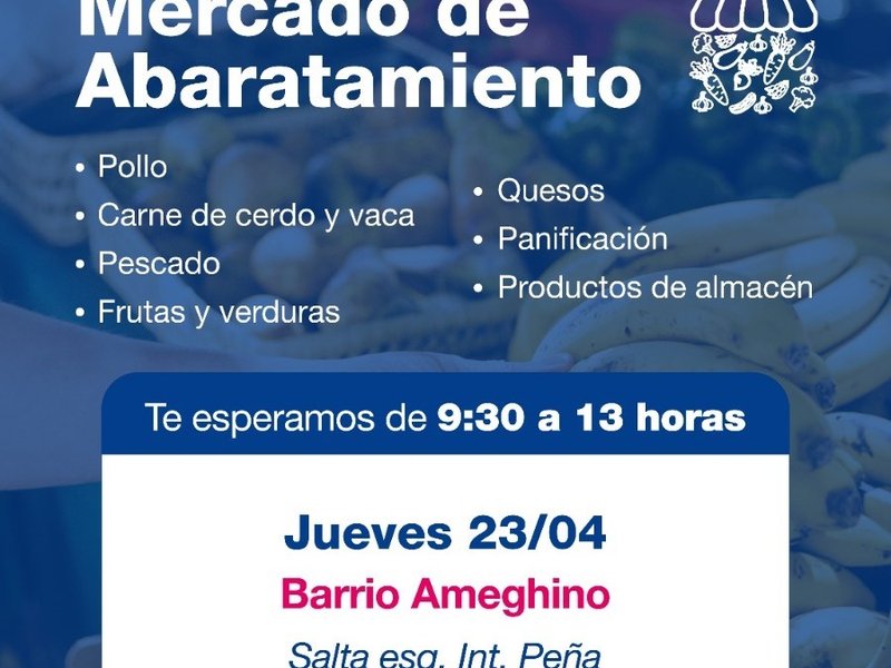 El Mercado de Abaratamiento llega a barrio Ameghino
