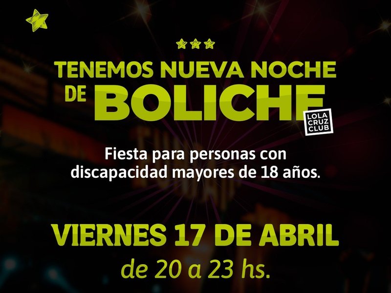 Se realizará una nueva noche de boliche inclusiva en Lola Cruz