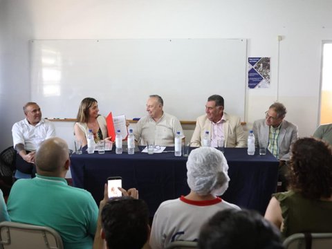 Tras la firma del convenio en China, Accastello y Navarro se reunieron con autoridades del FUNESIL