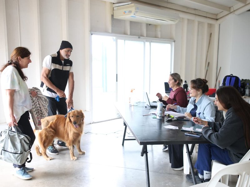 Se realizó una jornada de vacunación antirrábica en el anfiteatro