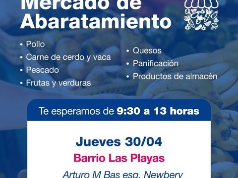 El Mercado de Abaratamiento llega a barrio Las Playas con productos a precios accesibles