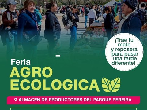El domingo se realizará una nueva edición de la Feria Agroecológica en el Parque Pereira