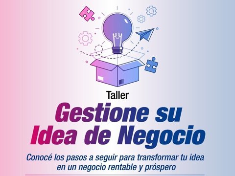 Puertas Abiertas: invitan a participar del taller “Gestione su idea de Negocio”