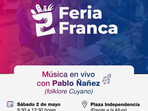 Mañana se realizará una nueva edición de la Feria Franca