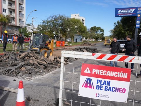 Mejoras en infraestructura: Accastello supervisó obras en el nuevo ingreso por Ruta 2 y Avenida Savio