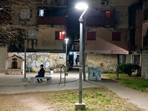 El municipio avanza con la renovación del alumbrado led en barrio Los Olmos