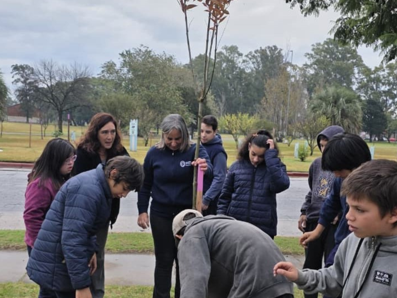 Por el Día Mundial del Medio Ambiente, niños y niñas participaron de una jornada de forestación