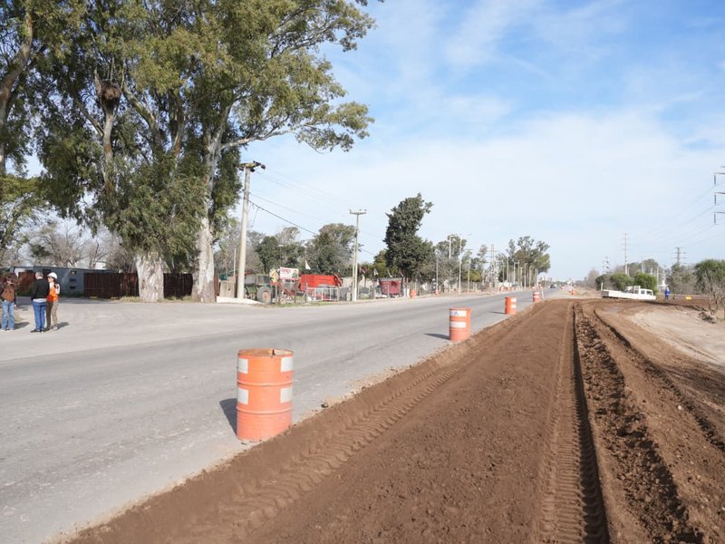 La duplicación de calzada sobre Ruta 158 incorporará un cantero central para mejorar la conectividad y seguridad vial