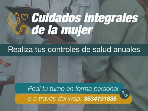 El municipio recuerda la vigencia del “Circuito de cuidados integrales de la mujer” en la Asistencia Pública