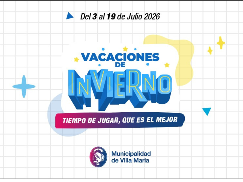 Villa María presenta una amplia agenda de actividades para disfrutar las vacaciones de invierno