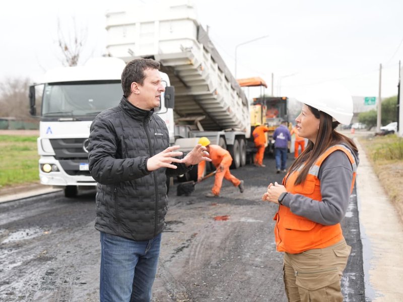Comenzó la pavimentación de 14 cuadras en barrio Parque Norte