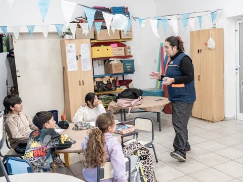 Continúan las clases de apoyo escolar para estudiantes de nivel primario