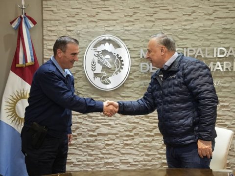 Accastello recibió al nuevo jefe de la Departamental General San Martín de la Policía de Córdoba