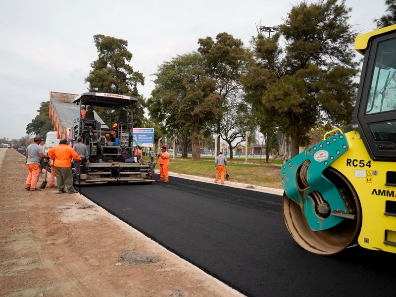 Plan 500 Cuadras: avanza la pavimentación de Avenida Mercedarios