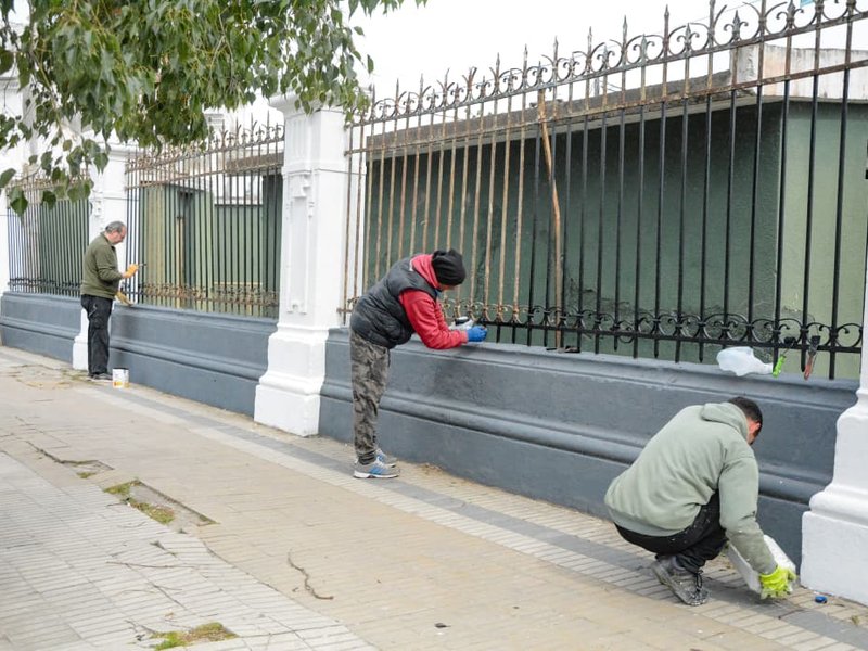 Se realizan trabajos de mejora en Plaza Ocampo