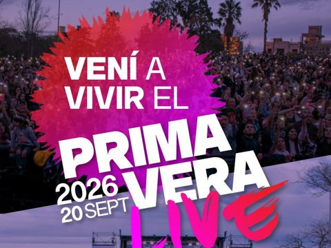 El domingo se realizará la tercera edición del festival "Primavera Live" en la costanera