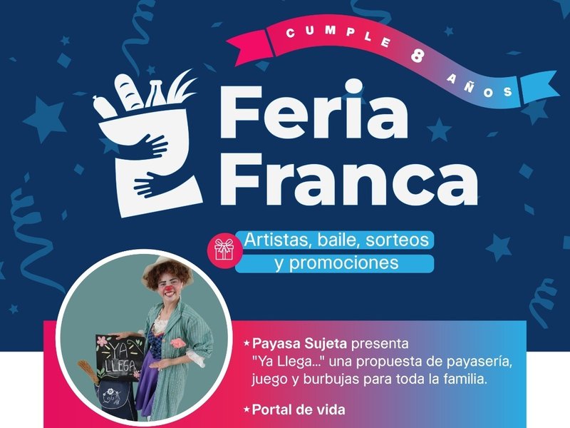 La Feria Franca celebrará este sábado su octavo aniversario con una jornada especial en Plaza Independencia