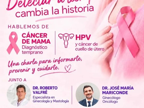 El municipio invita a participar de la jornada “Detectar a tiempo cambia la historia”