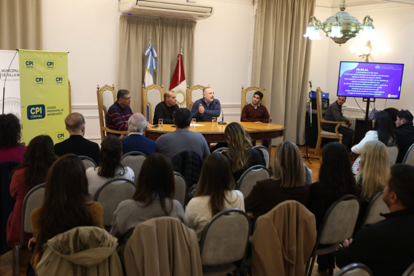 Villa María: El intendente Accastello presentó el programa “Fondo de Garantías para Alquileres” a representantes de inmobiliarias de la ciudad