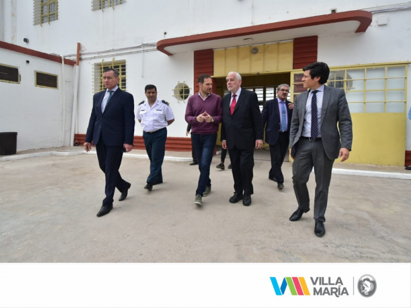 Villa María: El ministro Angulo junto al intendente Gill dejó habilitado un nuevo pabellón en el establecimiento penitenciario de Villa María